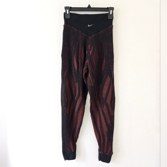 Nike Yoga ADV Knit Jogger Therma Pants High Rise Wool Blend Pockets size Small - Picture 5 of 16